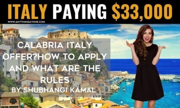 Calabria Italy offer?How to apply and what are the rules